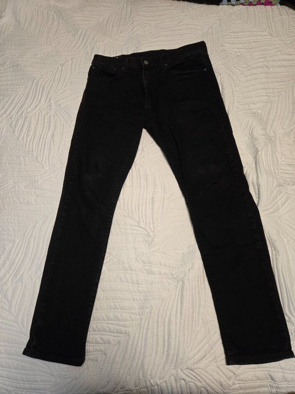 Black Denim Jeans (34x32) (Levi's) (Slim fit) (512)